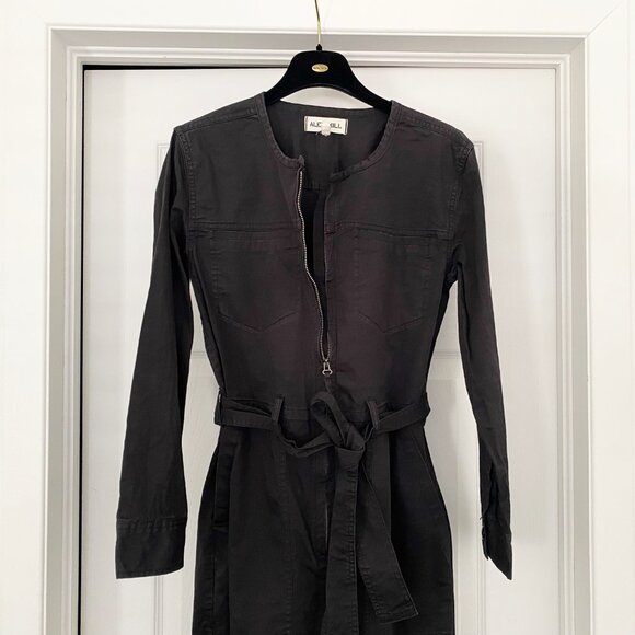 Alex Mill "Jo" Belted Jumpsuit in Black, size XS - Picture 4 of 11